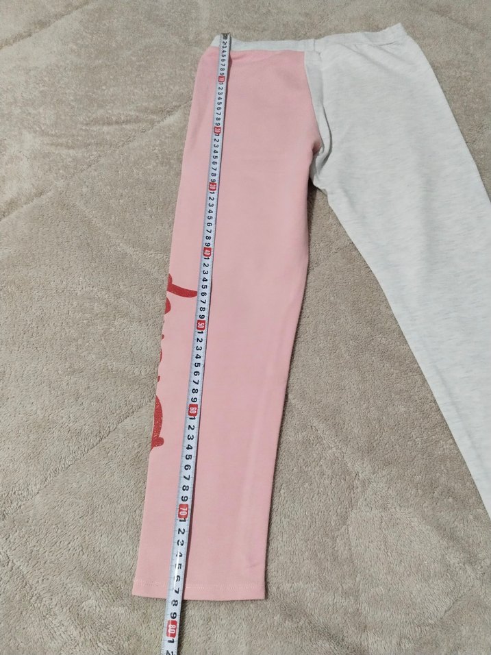 Kız Çocuk Pembe Disney Baskılı Tayt - Görsel 4