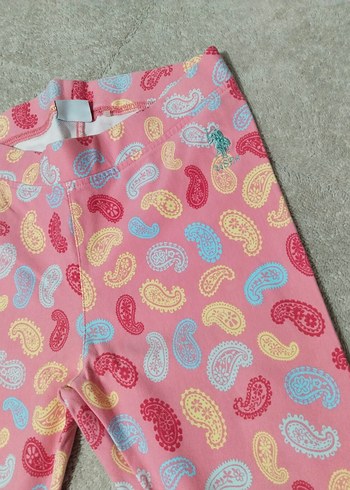 Kızlar için Pembe Desenli Tayt - Görsel 2