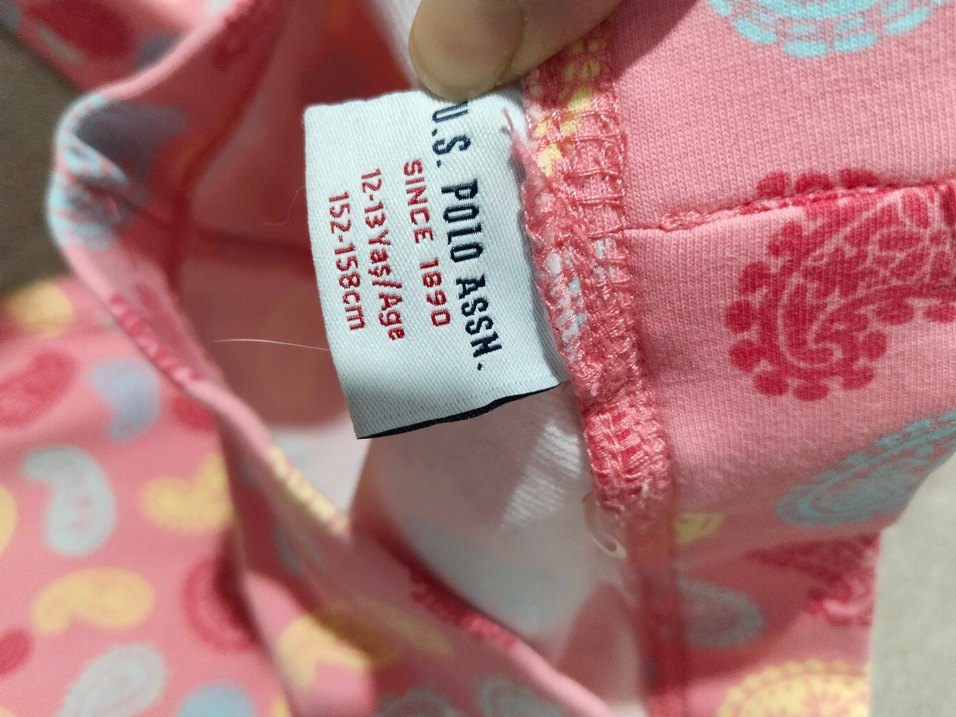 Kızlar için Pembe Desenli Tayt - Görsel 3