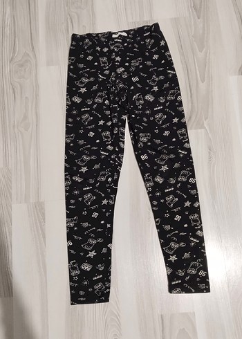 Kız Çocuk Nakışlı Renkli Rahat Tayt - Görsel 3