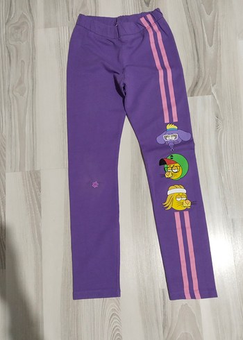 Kız Çocuk Nakışlı Renkli Rahat Tayt - Görsel 4