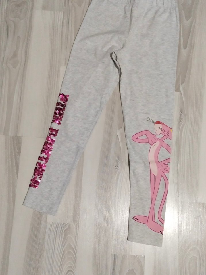 Kız Çocuk Nakışlı Renkli Rahat Tayt - Görsel 5