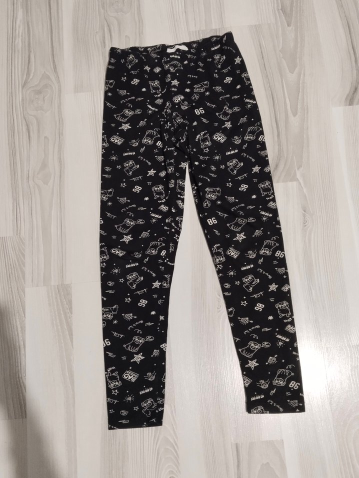 Kız Çocuk Nakışlı Renkli Rahat Tayt - Görsel 3