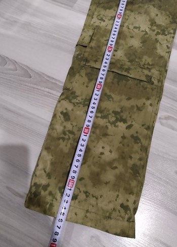 l Beden kahverengi Renk Kemerli Kamuflaj Erkek Pantolon