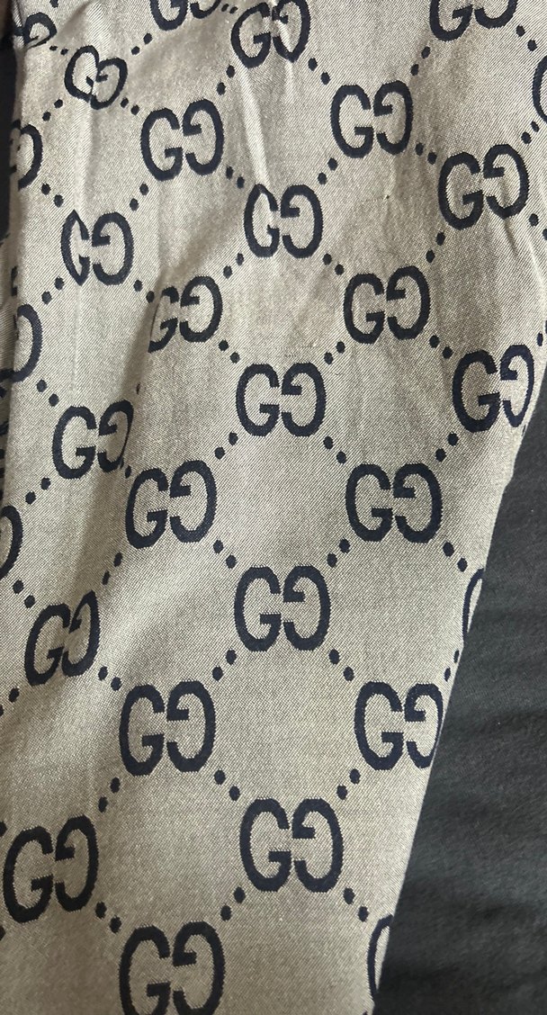 G desen ŞAL Pamuklu lacivert gri - Görsel 2