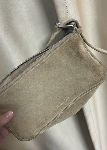 Orijinal Massimo süet 
çanta camel - Görsel 4