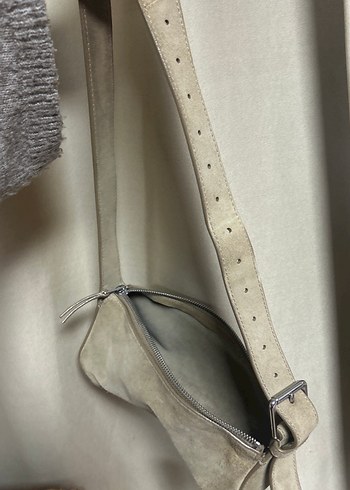 Orijinal Massimo süet 
çanta camel - Görsel 3