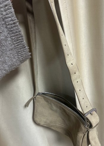 Orijinal Massimo süet 
çanta camel - Görsel 5