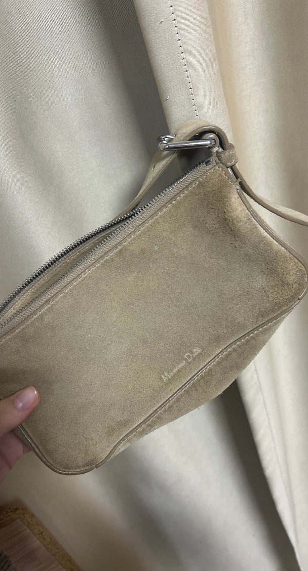 Orijinal Massimo süet 
çanta camel - Görsel 4