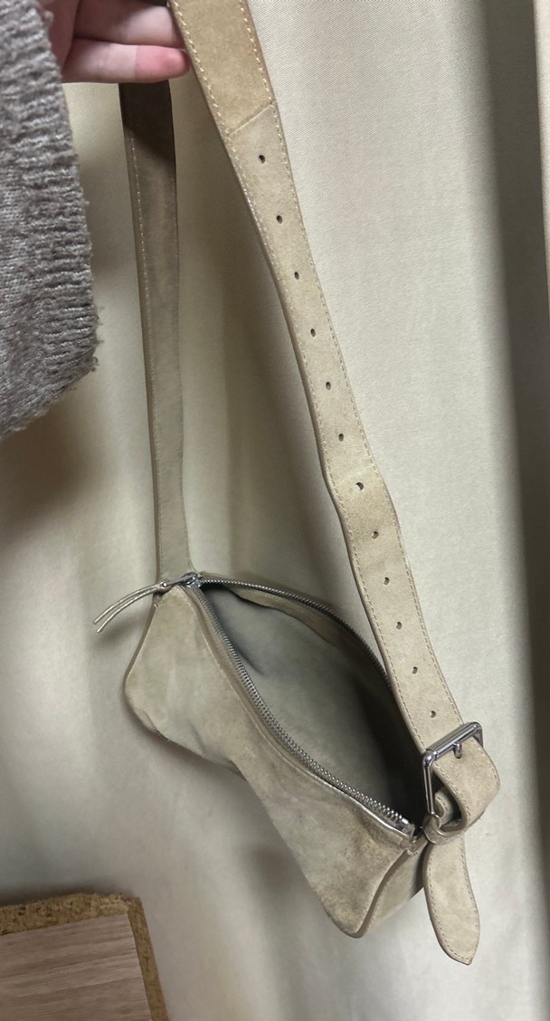 Orijinal Massimo süet 
çanta camel - Görsel 3