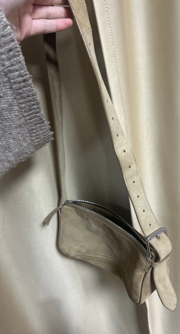 Orijinal Massimo süet 
çanta camel - Görsel 5