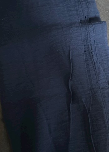 Lacivert Keten Pilili Kadın Şal - Görsel 3