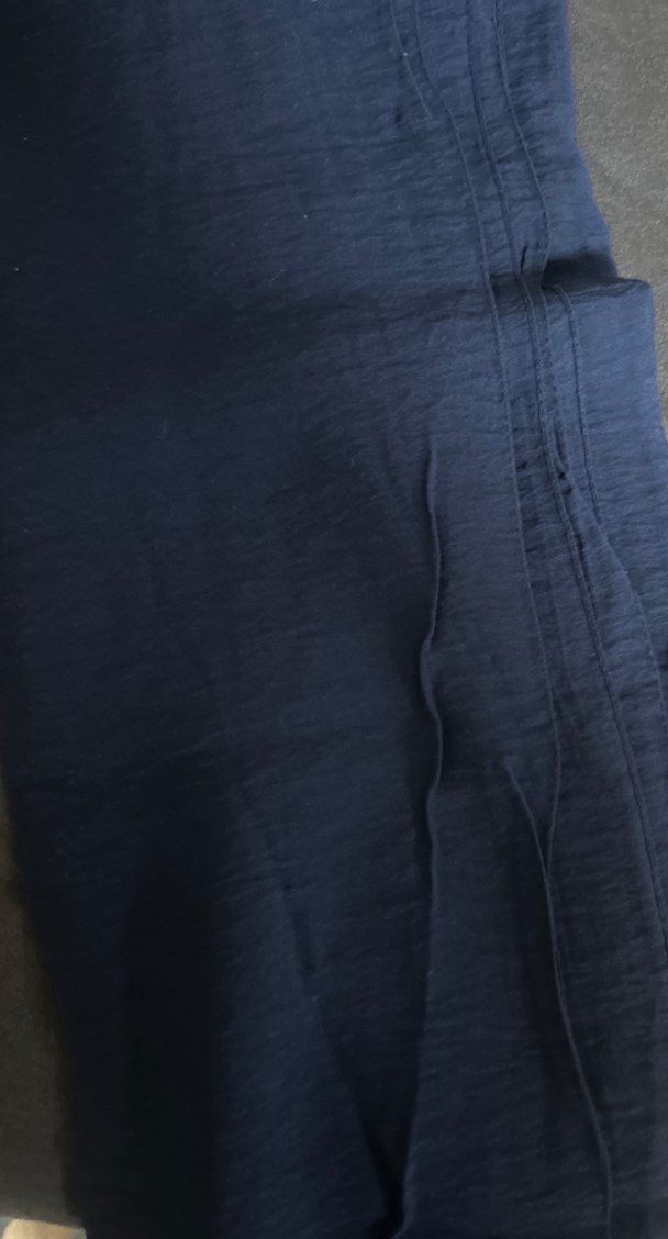 Lacivert Keten Pilili Kadın Şal - Görsel 3