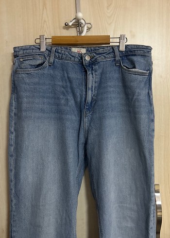 Mavi Rahat Kesim Kadın Kot Pantolon - Görsel 4