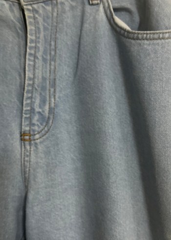 Mavi Boy Bol Kesim Kadın Kot Pantolon - Görsel 6