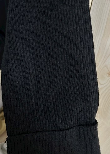 Siyah Kemerli Uzun Kollu Triko Kadın Kazak - Görsel 2