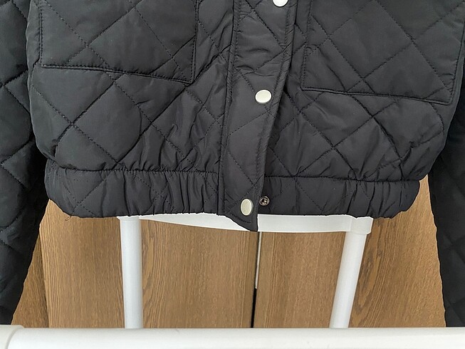 xl Beden siyah Renk Crop mont