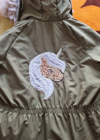 Kürklü Kapüşonlu Hamile Mont - Görsel 8