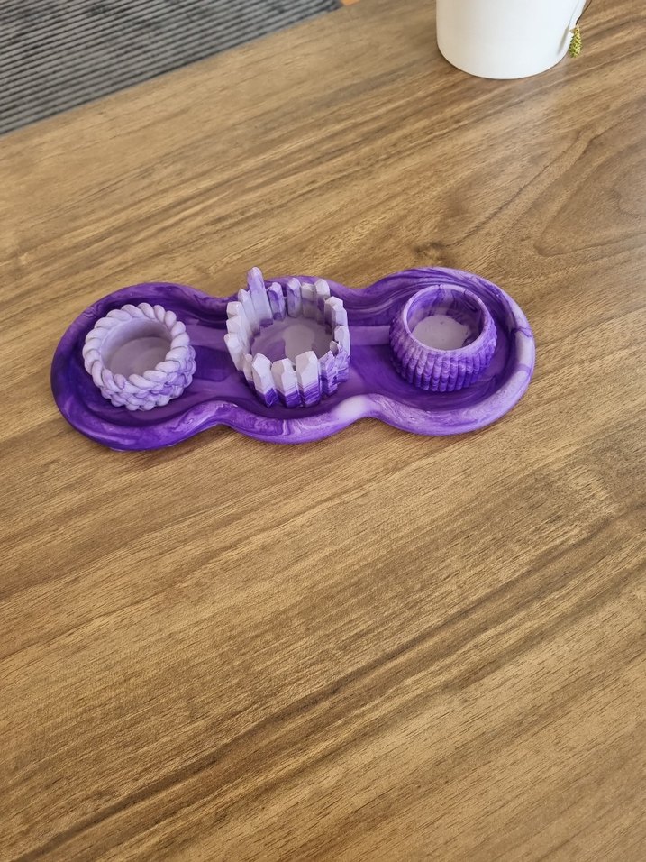 Mor Dekoratif Mumluk Seti - Görsel 3