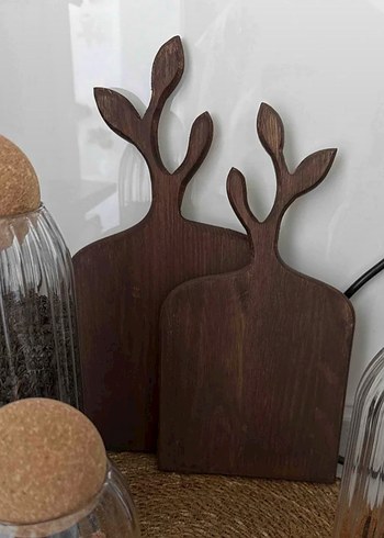 Beden Ahşap Zeytin 2'li sunumluk kesme tahtası
