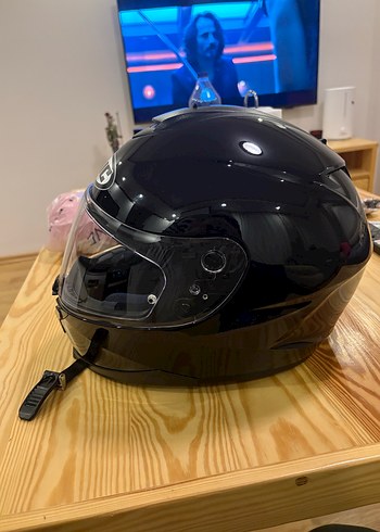 Siyah Kemerli Biker Motosiklet Kaskı - Görsel 3