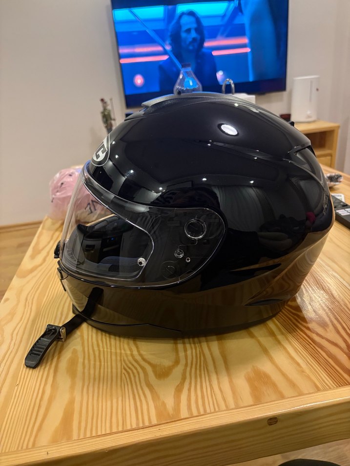 Siyah Kemerli Biker Motosiklet Kaskı - Görsel 3