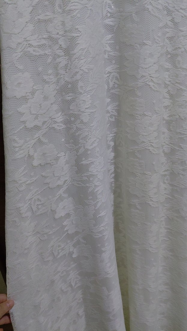 Beyaz Uzun Kollu Elbise - Görsel 3