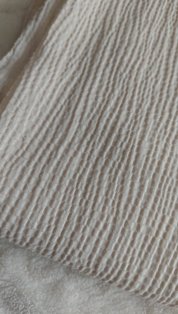 Bej Pileli pamuk Kadın Şal - Görsel 2