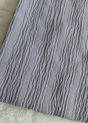 Gri pamuk Kadın Şal - Görsel 2