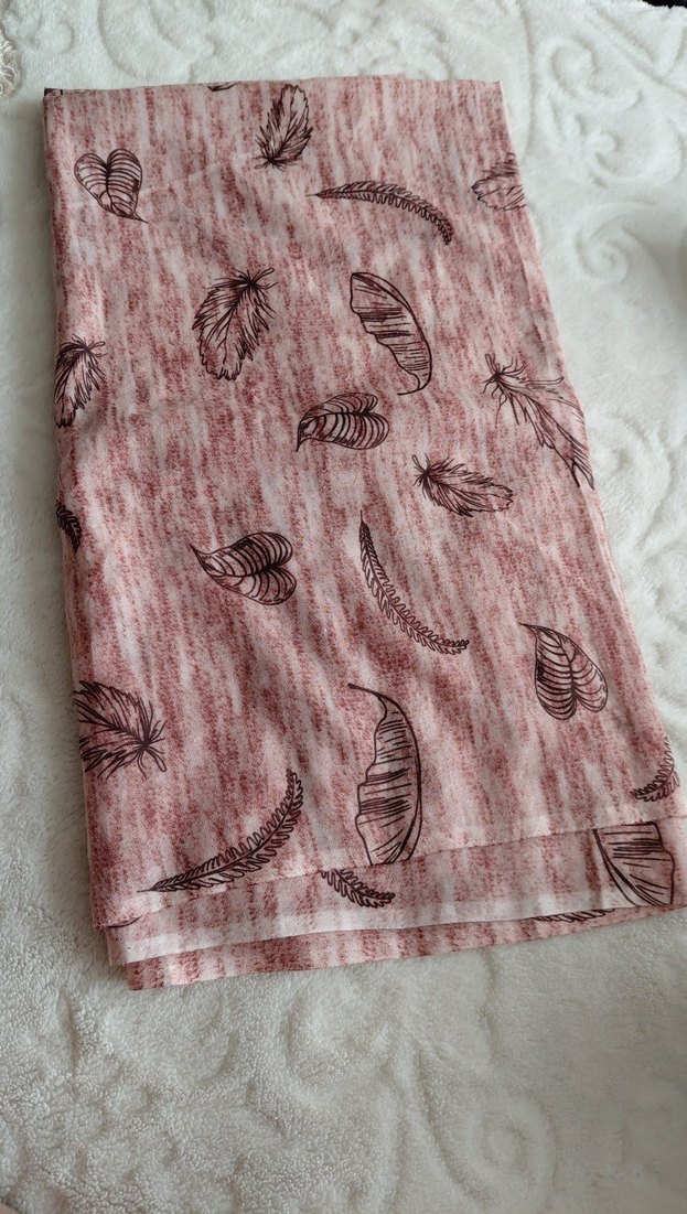 Bohem Tarzı Kahverengi Desenli Kadın Şal - Görsel 3