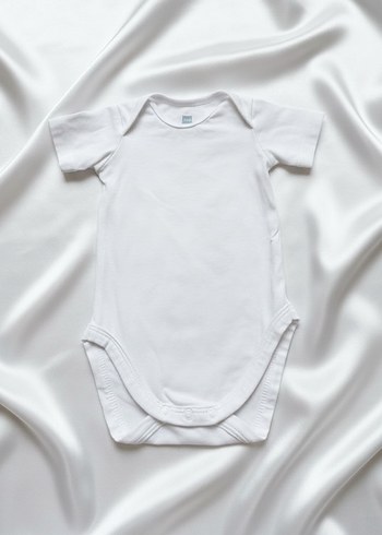 Beyaz Kısa Kollu Bebek Body - Görsel 5