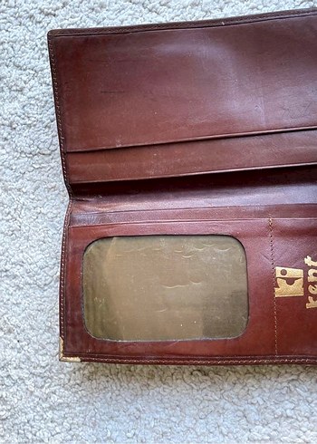 Kahverengi Vintage kadın Cüzdanı - Görsel 3