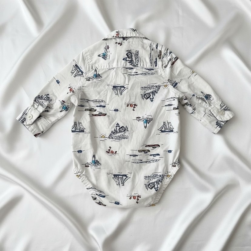 Carters Bebek Erkek Uzun Kollu gemili Body - Görsel 5