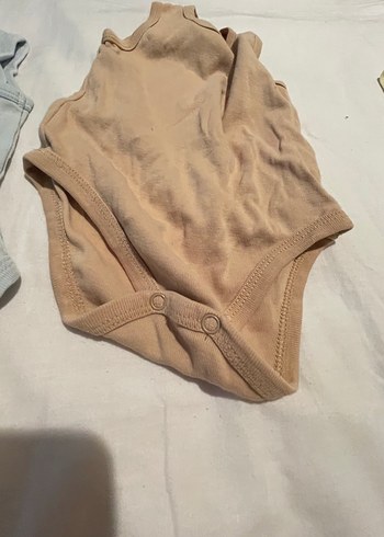 4 lü sıfır kol 3-6 ay bebek body - Görsel 5