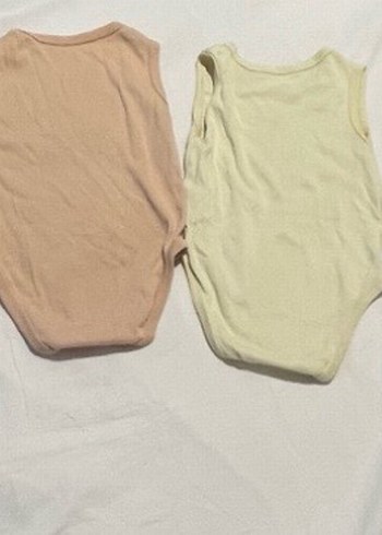 4 lü sıfır kol 3-6 ay bebek body - Görsel 3