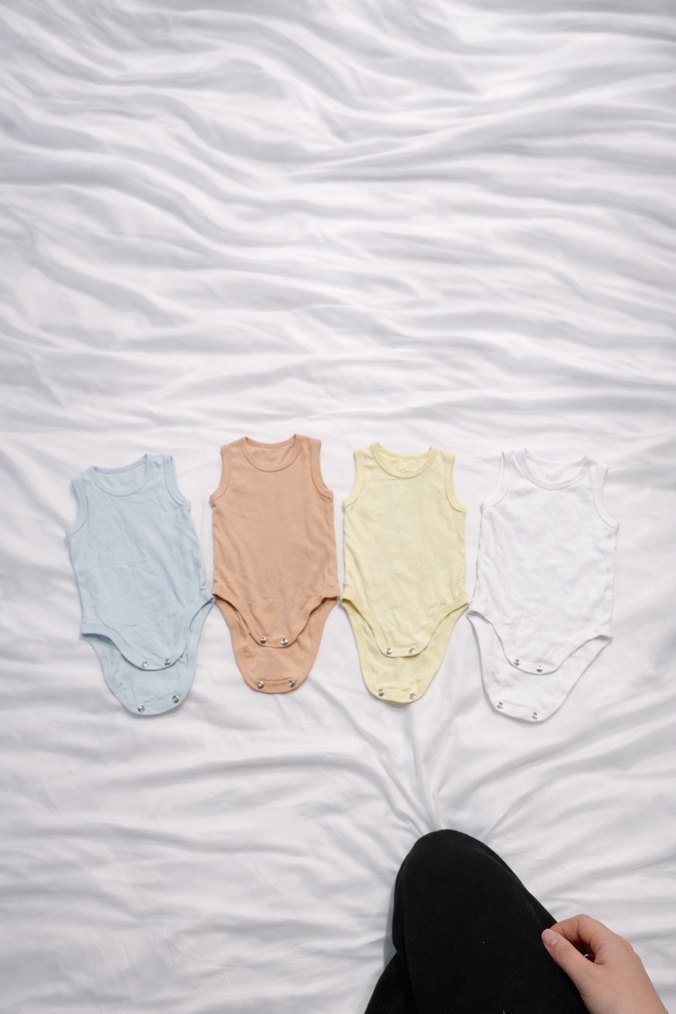 4 lü sıfır kol 3-6 ay bebek body - Görsel 2