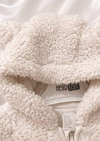 Krem eengi Peluş Bebek Tulumu - Görsel 6