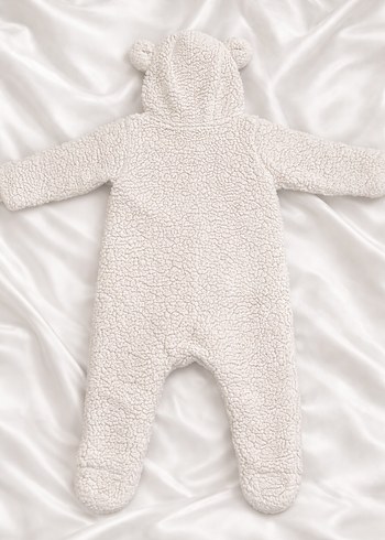 Krem eengi Peluş Bebek Tulumu - Görsel 3