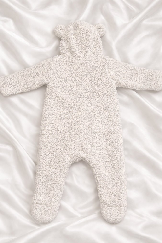 Krem eengi Peluş Bebek Tulumu - Görsel 3