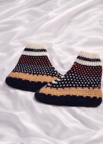 Renkli converse el örgüsü patik - Görsel 2