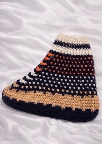 Renkli converse el örgüsü patik - Görsel 4