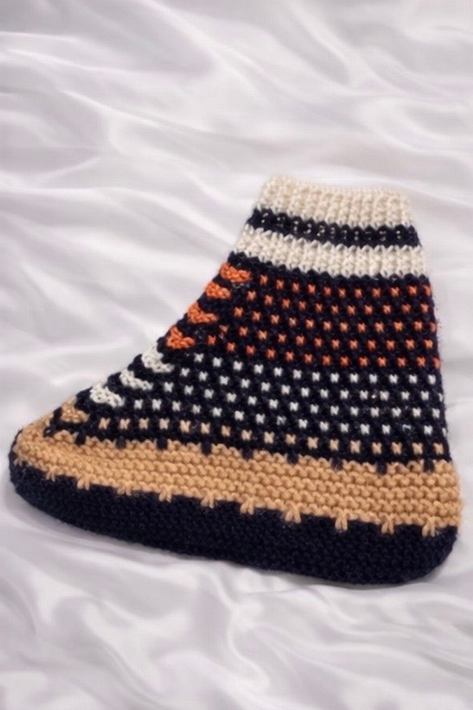 Renkli converse el örgüsü patik - Görsel 4