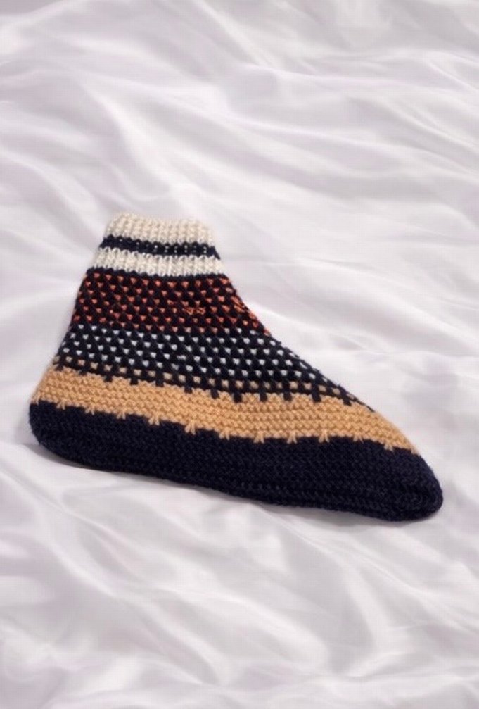 Renkli converse el örgüsü patik - Görsel 3