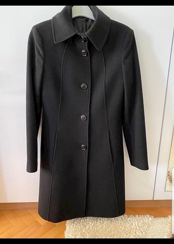 Guess Siyah Düğmeli Klasik Kaban - Görsel 2