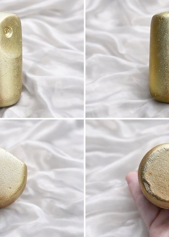 Altın renkli baykuş figür heykel - Görsel 2