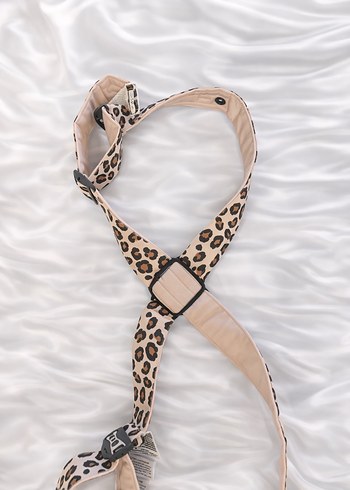 Açık Kahverengi Leopar Desenli Bebek Taşıyıcı - Görsel 9