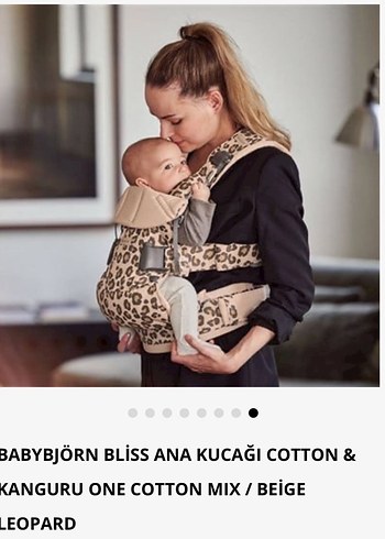 Açık Kahverengi Leopar Desenli Bebek Taşıyıcı - Görsel 3