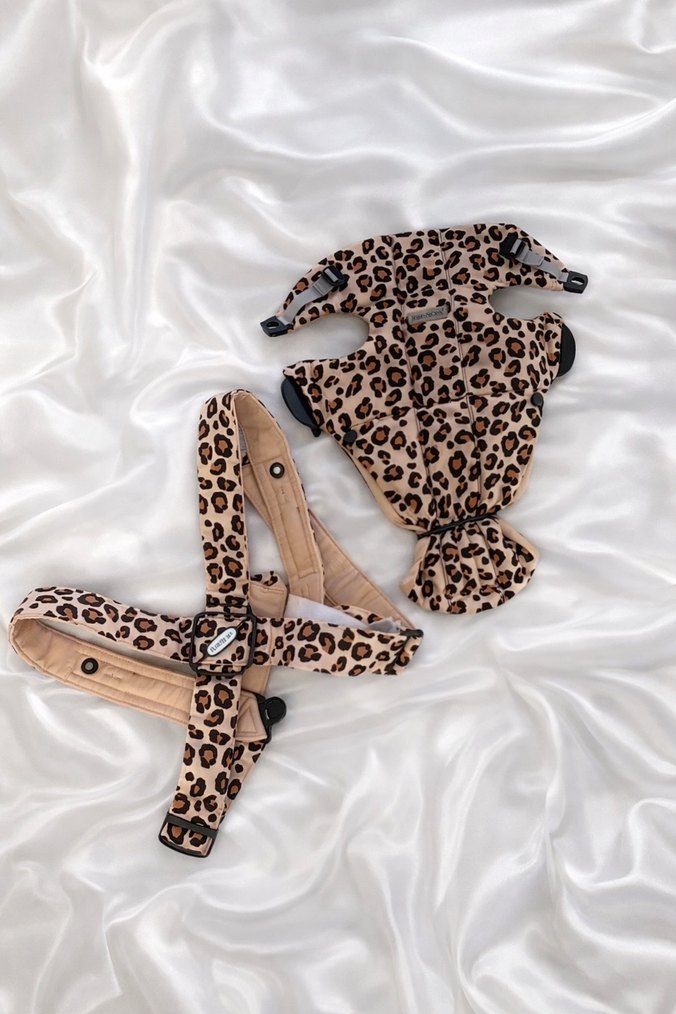 Açık Kahverengi Leopar Desenli Bebek Taşıyıcı - Görsel 4