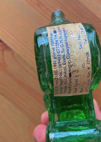 Yeşil Renkli vintage kolonya - Görsel 7