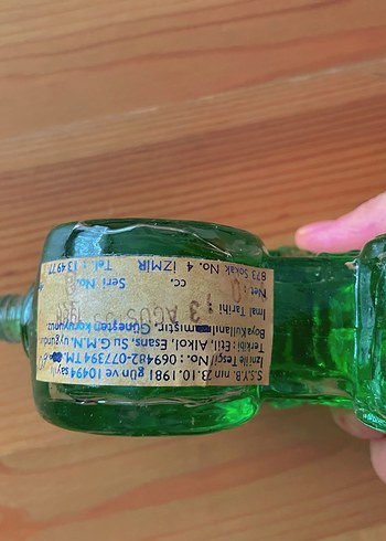 Yeşil Renkli vintage kolonya - Görsel 6